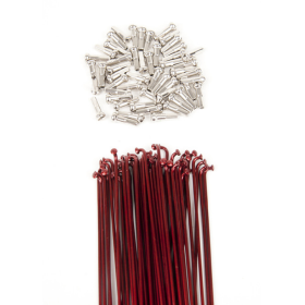 Dk Double Butted Spokes 182 - Red