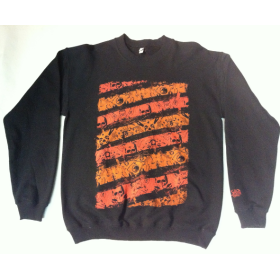 Shadow Stripes Sweater Small - Black/ Red