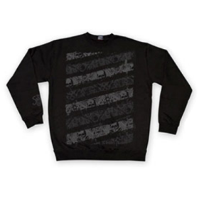 Shadow Stripes Sweater Small - Black/ Grey