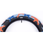 Cult x Vans 20"x2.40" Tire - Blue/Orange Camo w/Black Sidewall 