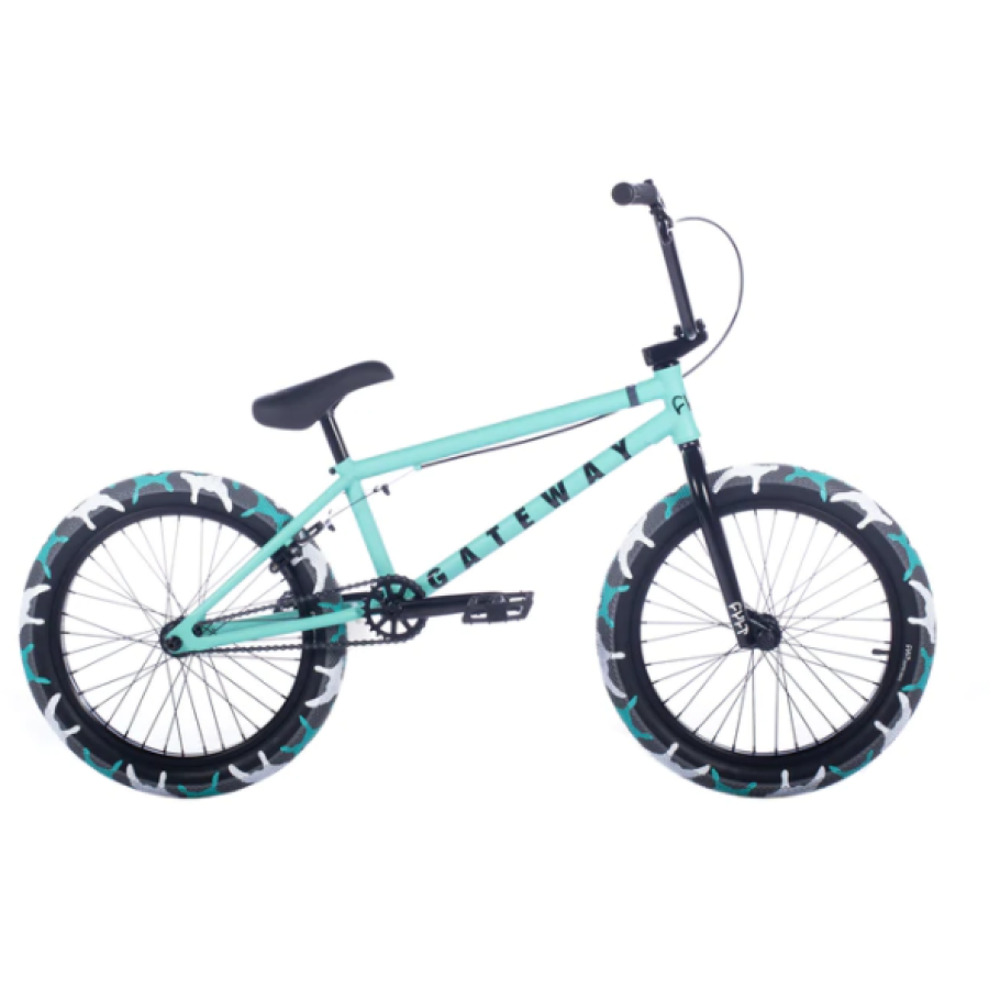 Cult "Gateway B" Complete 20" Bicycle with 20.5" Top Tube - Teal w/Camo