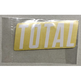 Total New Style Logo Sticker Small - White 