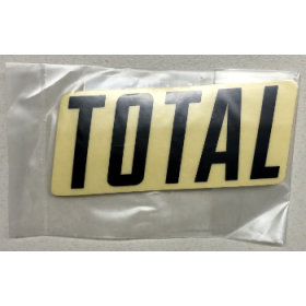 Total New Style Logo Sticker Small - Black 